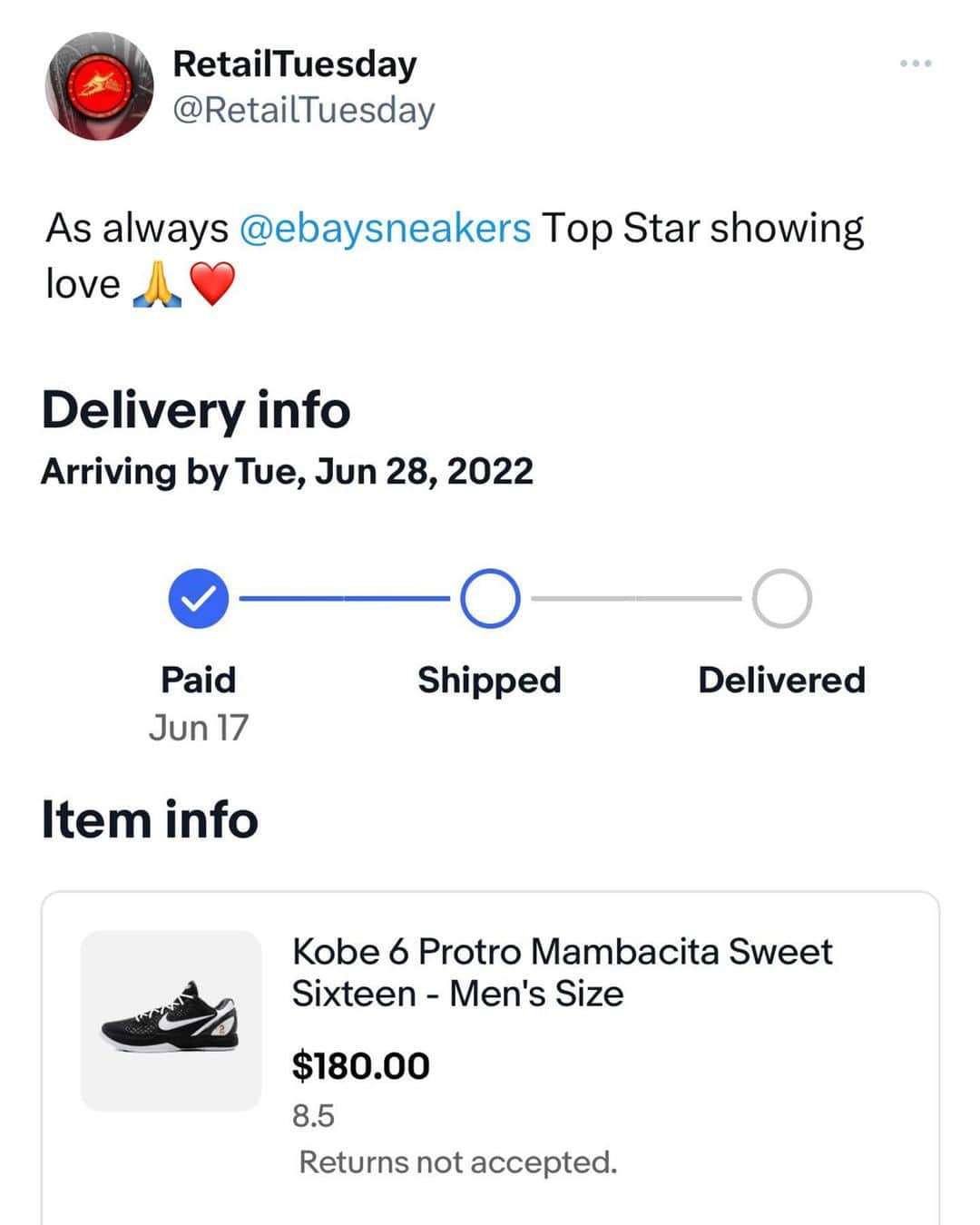 Nice Kicksさんのインスタグラム写真 - (Nice KicksInstagram)「You’ve heard of @ebay Top Star but what really is it? 👀 eBay Top Star is eBay’s exclusive invite-only rewards program that allows members to purchase hype sneakers at retail price and the best part is it’s completely free for members 🔥🔥  LINK IN BIO for more info 📲 #eBayTopStar」7月17日 22時59分 - nicekicks