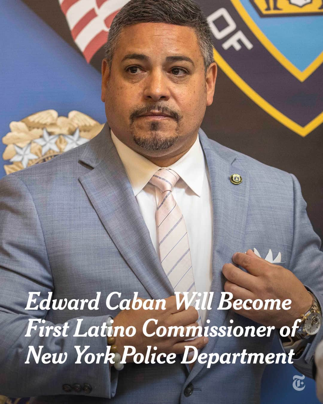 ニューヨーク・タイムズさんのインスタグラム写真 - (ニューヨーク・タイムズInstagram)「Edward Caban, who grew up in the Bronx as the son of a Puerto Rican transit police detective, will become the first Latino officer to lead the New York Police Department in its 177-year history.  Mayor Eric Adams will hold a news conference on Monday at a precinct in the Bronx to name Caban, who had been serving as acting commissioner, according to three people with direct knowledge of the decision.  The move comes just over a month after Commissioner Keechant Sewell, the first woman to serve in the role, resigned after only 18 months, frustrated in her attempts to act with autonomy.  Caban, who previously served as first deputy commissioner, had remained close to the mayor through Sewell’s tenure. He will oversee roughly 36,000 officers and 19,000 civilian employees.  Read more about Caban at the link in our bio. Photo by @dave_sanders」7月17日 23時33分 - nytimes