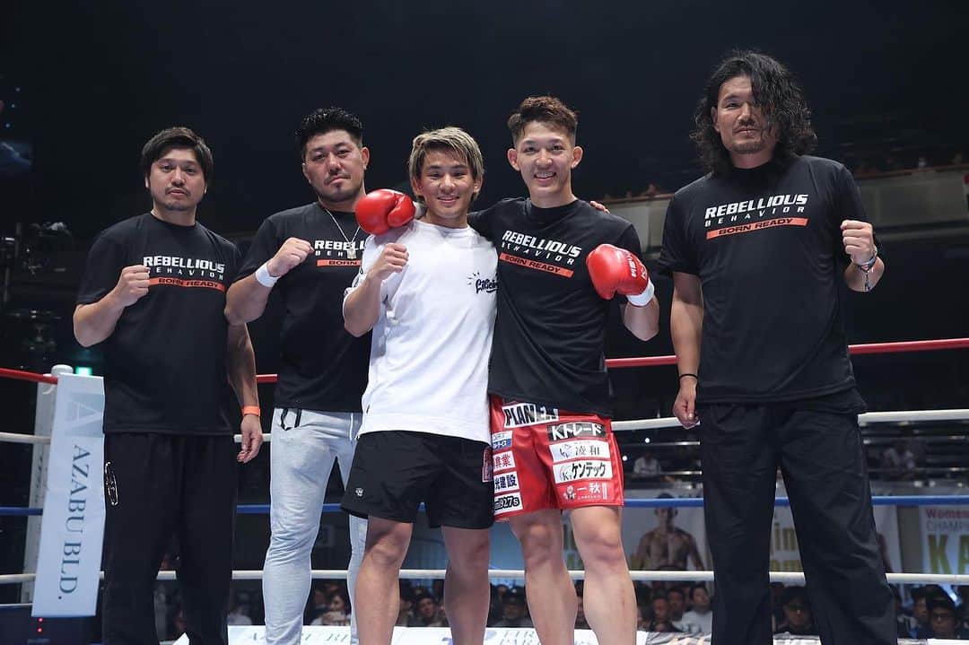 野杁正明のインスタグラム：「. 1RKO勝ち👊 沢山の応援ありがとうございました！！」