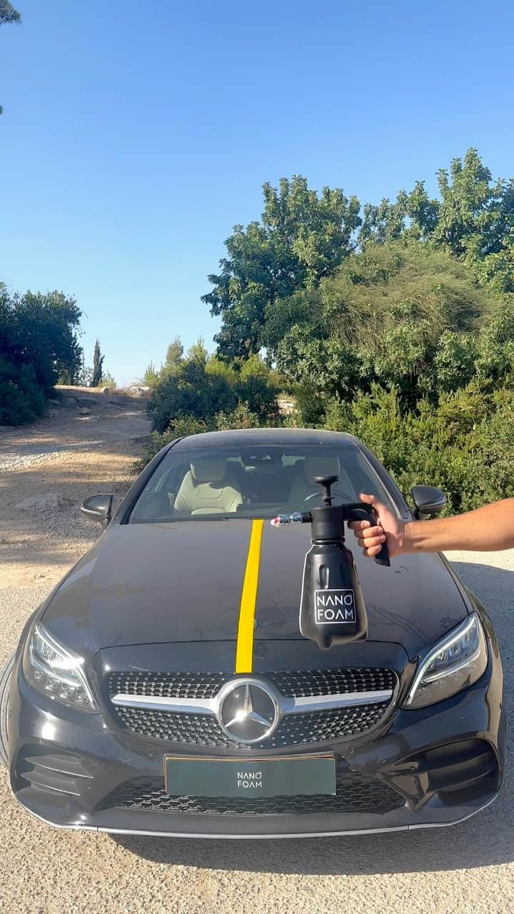 CarsWithoutLimitsのインスタグラム：「@nano.foam - Demonstrating the powerful nanotechnology formula of the NanoFoam Kit 2.0 ⚡️  @nano.foam is easy to use and will keep your car clean anywhere anytime with no need for water!  No scratches cleaning!   Our O1 car foam formula lifts the dirt and grime particles from the car’s surface using our unique composition and structure. The foam creates a shielding effect, forming a protective layer that minimizes direct contact between dirt particles and the car’s paintwork during wiping. This reduces the likelihood of scratches. While the foam provides effective cleaning and protection, it’s important to use our professional ultra soft microfiber cloth and gentle wiping motions to further eliminate the risk of scratches and maintain the car’s finish.  Purchase the NanoFoam kit 2.0 @nano.foam」