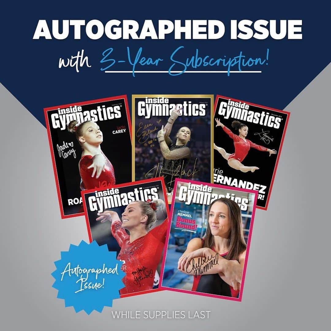 Inside Gymnasticsさんのインスタグラム写真 - (Inside GymnasticsInstagram)「Subscribe now to receive our August issue in the mail as part of your subscription! Use code CHAMPIONS at checkout to save 25% AND if you subscribe for 3 years, you get a surprise autograph issue for FREE!   🔗 Link In Bio to subscribe!」7月18日 0時10分 - insidegym