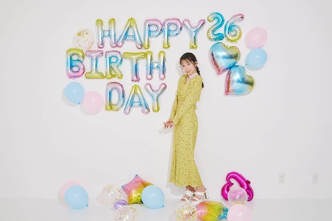 大黒柚姫のインスタグラム：「＊ 私、大黒柚姫 26歳になりましたー💜  これからも“重”でみんなにたくさんの愛をお届けしますので 受け取ってね🩷🩷🩷 みんなからの重もお待ちしてます🌟  大好きだよ❤️  #birthday」