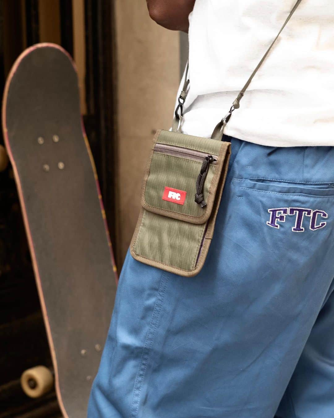 エフティーシーのインスタグラム：「FTC Summer 23 Capsule Collection Neck Pouch Releasing Online Thursday 7/20 at 10AM PST 🌆 Photos by @dennis_mcgrath #ftc #ftcskateboarding #forthecity #ftcsanfrancisco #ftcjp #ftctokyo #ftcnagoya #ftcosaka #ftcspringsummer23」