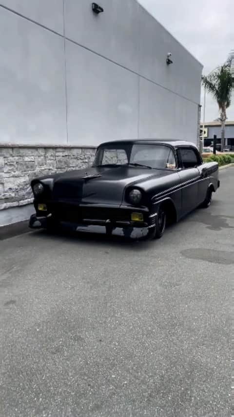 Classics Dailyのインスタグラム：「📽️ @keystoneautomotiveoperations 1956 @matteblackunicorn Chevrolet Bel Air.  _ #Classic #classics #Classiccar #classiccars #americanmuscle #Musclecar #Musclecars #car」
