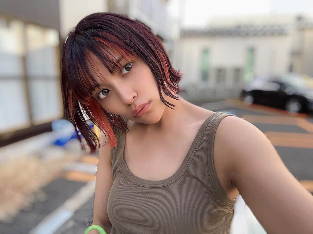 大滝友梨亜さんのインスタグラム写真 - (大滝友梨亜Instagram)「orange🍊  久々に色ちょっと入れてみた🐷   #hair#color  #🍊#🧡」8月16日 8時38分 - takiomaru