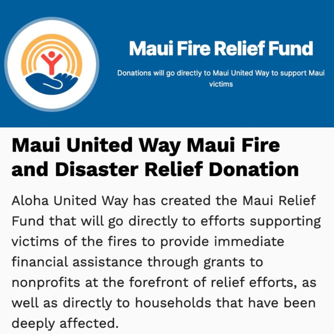 ジョディ・スウィーティンさんのインスタグラム写真 - (ジョディ・スウィーティンInstagram)「I am devastated by the wildfires in Maui and my heart goes out to everyone who has been impacted. It is heartbreaking to see such a beautiful place and community damaged by a natural disaster.  Please use and share these resources that have been endorsed by the county of Maui to spread awareness and donate what you can to those in need during these challenging times.   Links are in my bio to learn more.」8月15日 23時54分 - jodiesweetin