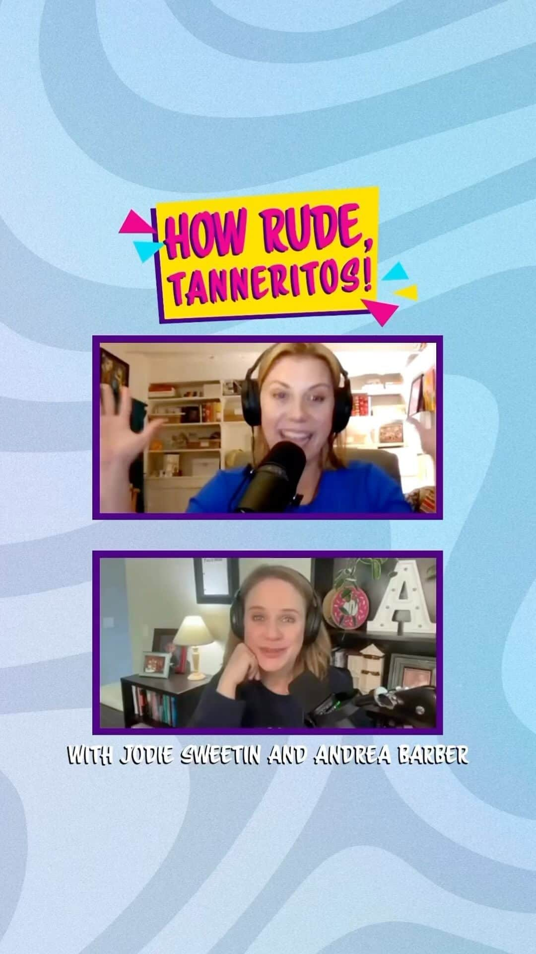 アンドリア・バーバーのインスタグラム：「It’s time for a new episode of How Rude, Tanneritos! And Kimmy Gibbler has arrived! 🥓🍳 Check it out, wherever you listen to podcasts! @howrudepodcast」