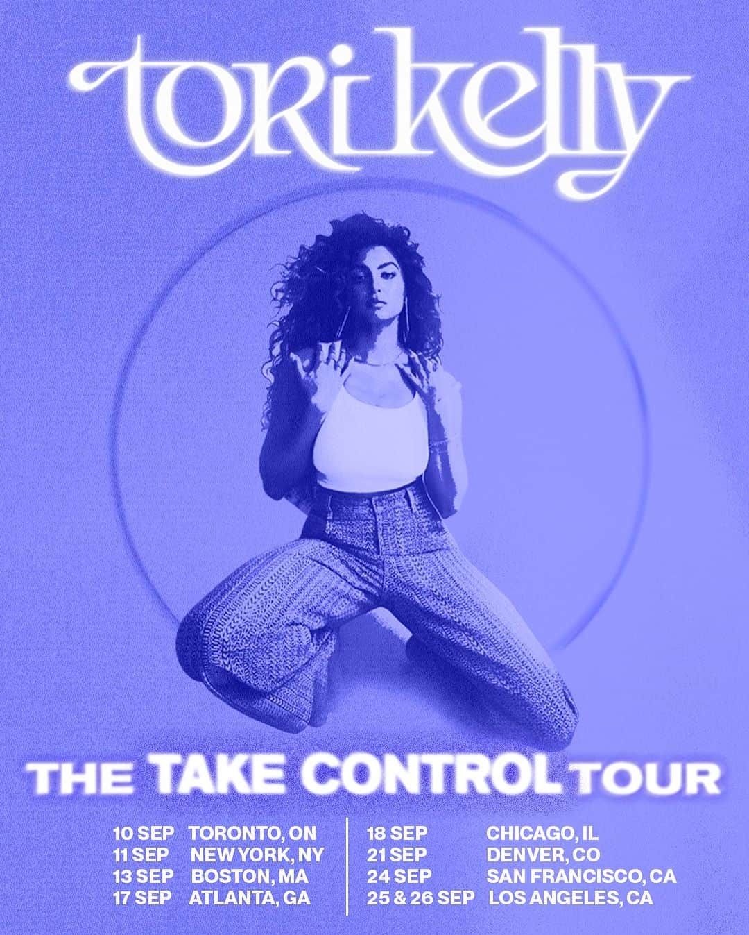 トーライ・ケリーのインスタグラム：「it’s been too long! the #takecontroltour is here ♡ dm me w/ ‘take control’ for early access to tickets at 9AM tomorrow!」