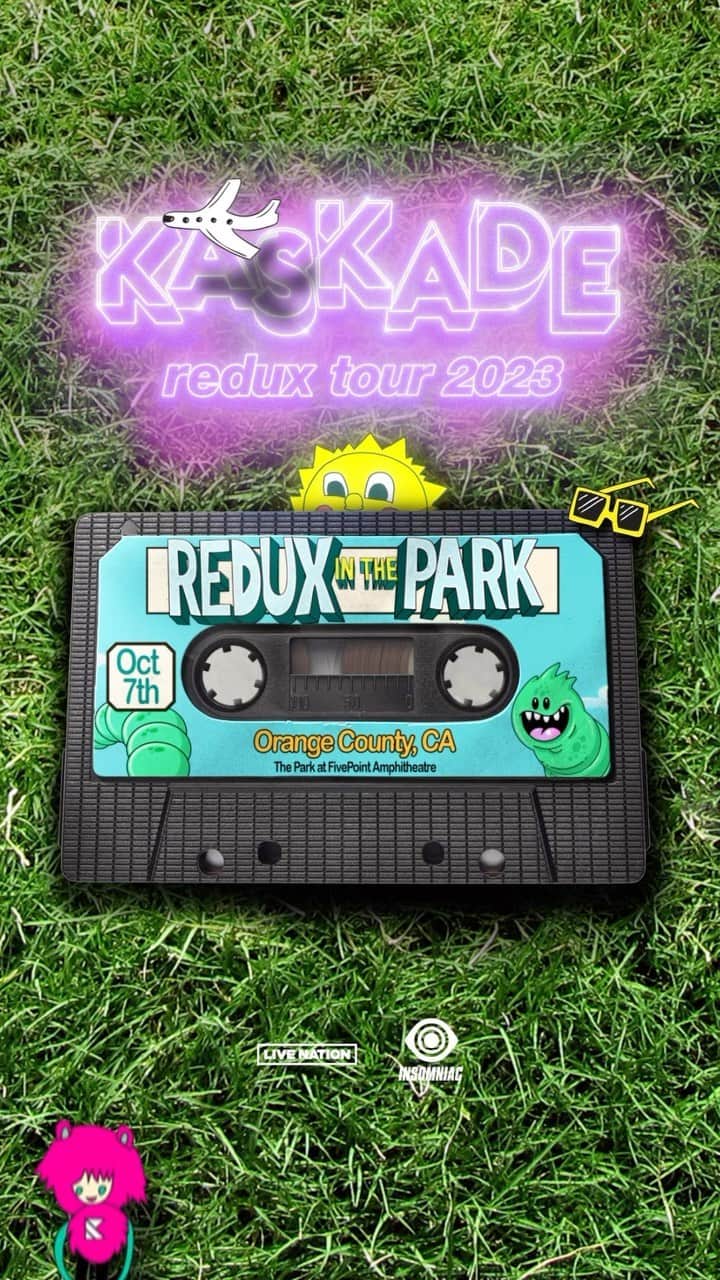 カスケイドのインスタグラム：「✨Redux in the Park 10.07✨ FivePoint Amphitheatre in SoCal PRESALE sign up is live right now 🔗 KaskadeMusic.com ((LINK IN BIO))」