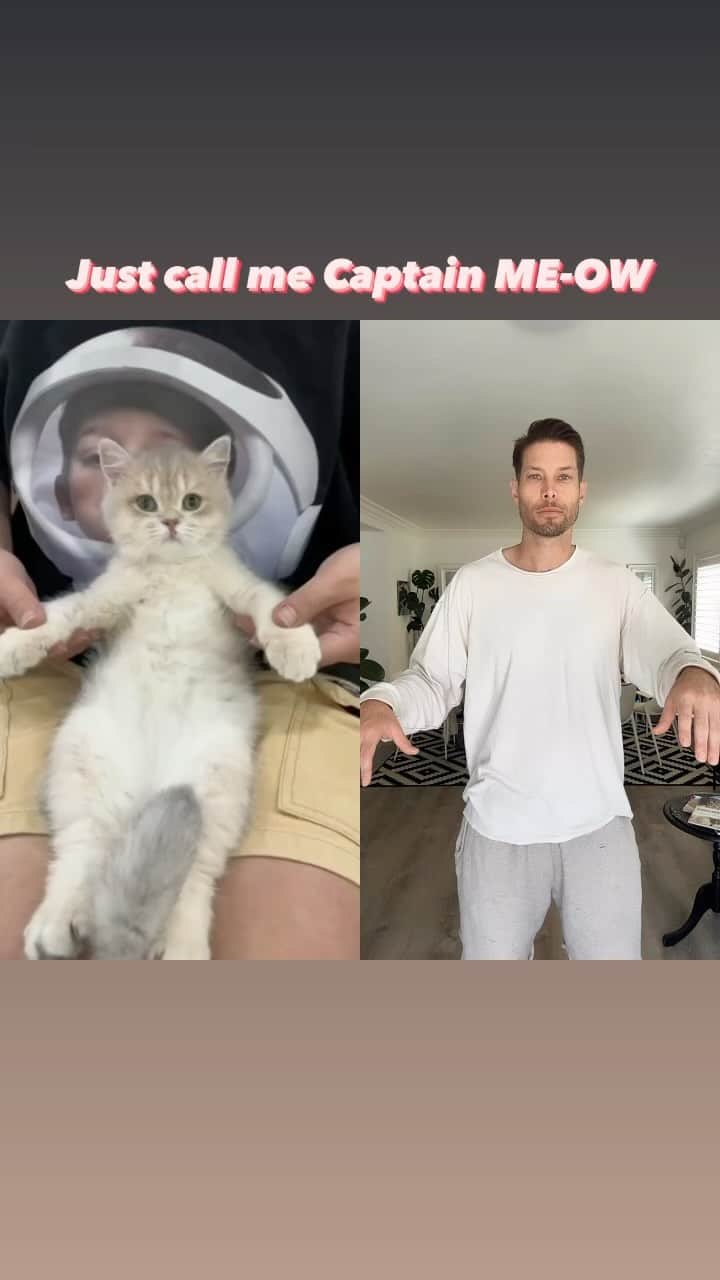 Chadd Smithのインスタグラム：「Captain ME-OW reporting for duty 🫡🦾😻」