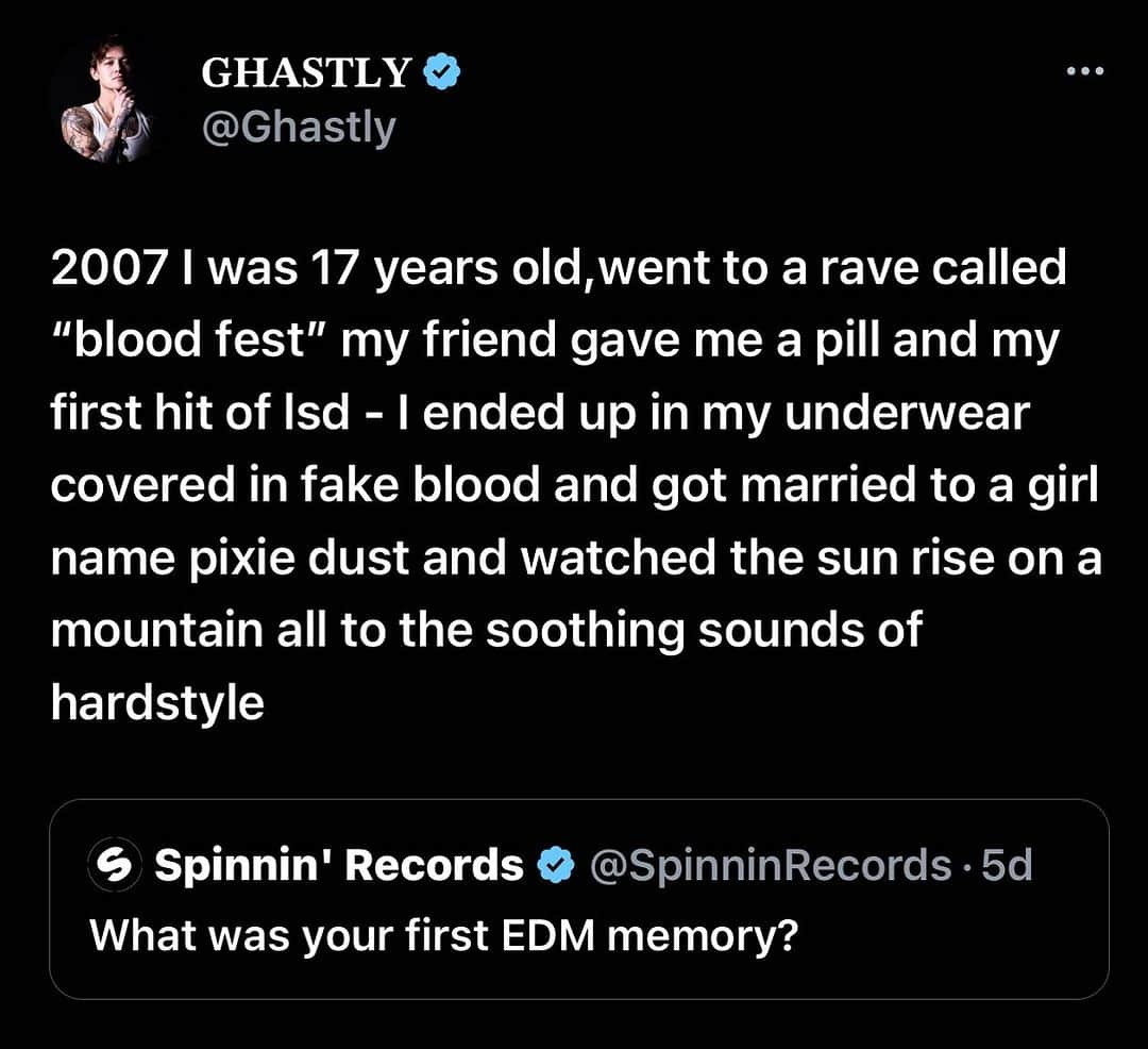 Ghastlyさんのインスタグラム写真 - (GhastlyInstagram)「No wonder I got hooked on edm lol」8月16日 4時43分 - ghastly