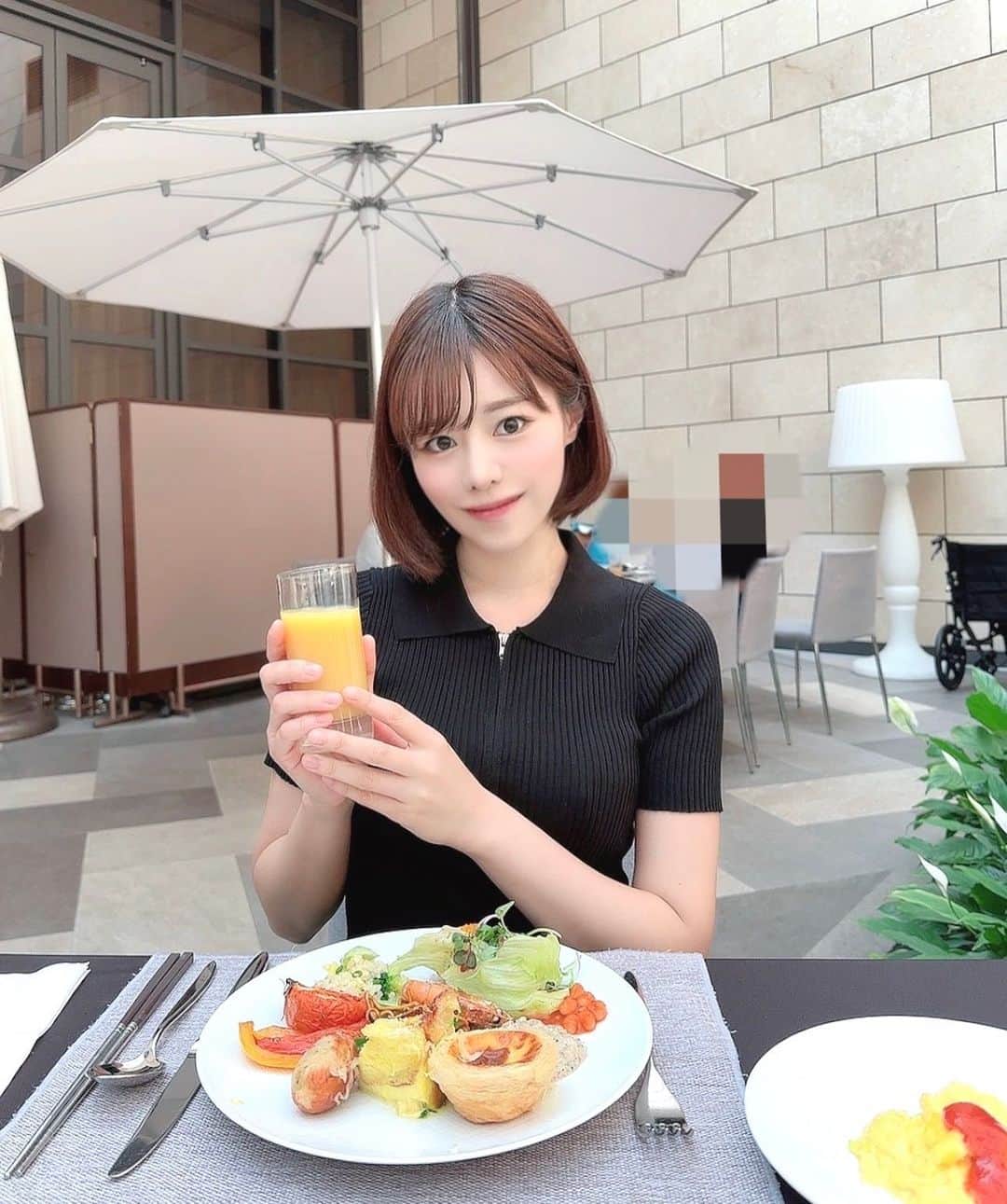 瑠川リナのインスタグラム：「😋☀️🍽️」