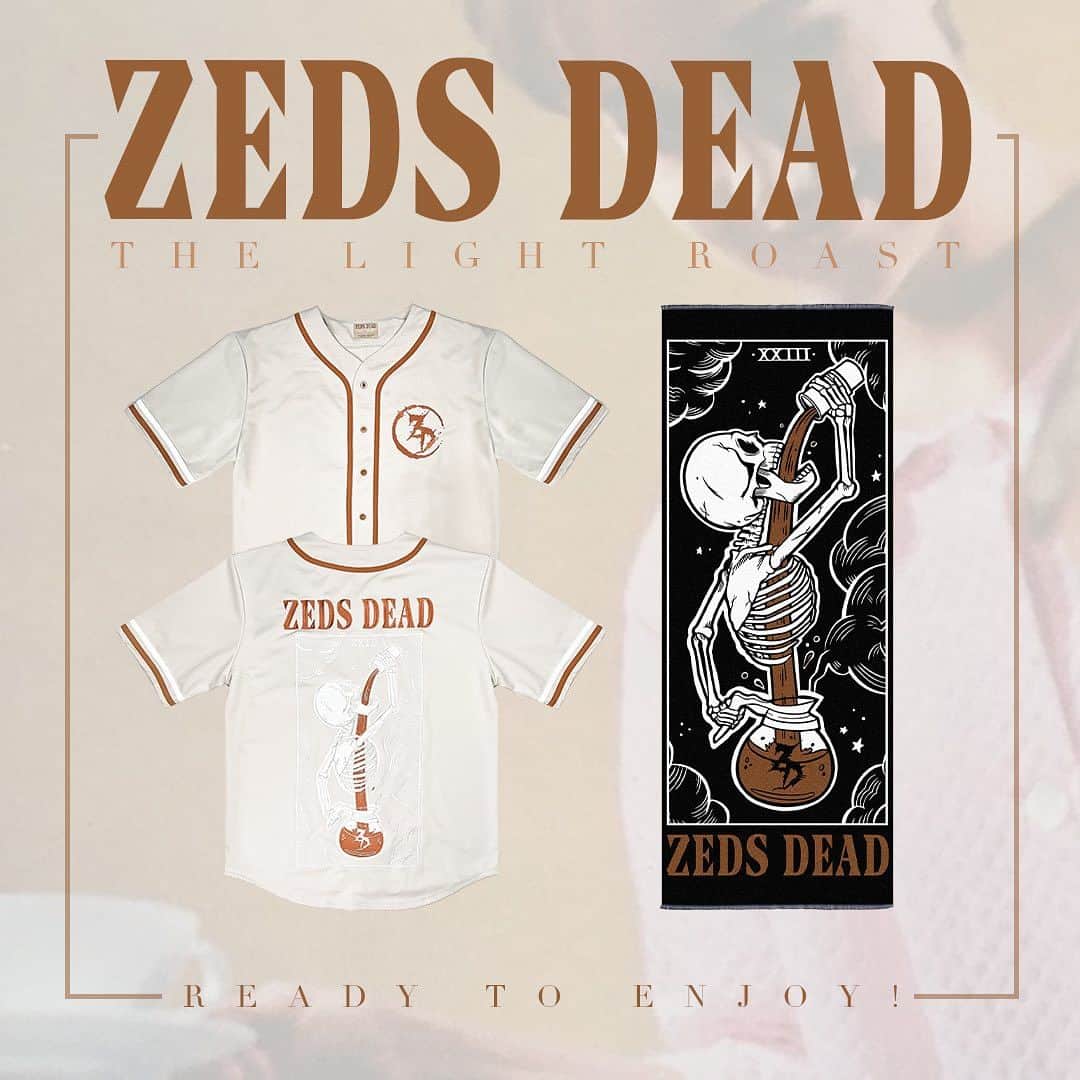 Zeds Deadのインスタグラム：「LIGHT ROAST COFFEE TAROT JERSEYS AND PASHMINA AVAILABLE NOW ☕️☕️☕️  LINK IN BIO OR HEAD TO SHOP.ZEDSDEAD.NET!」