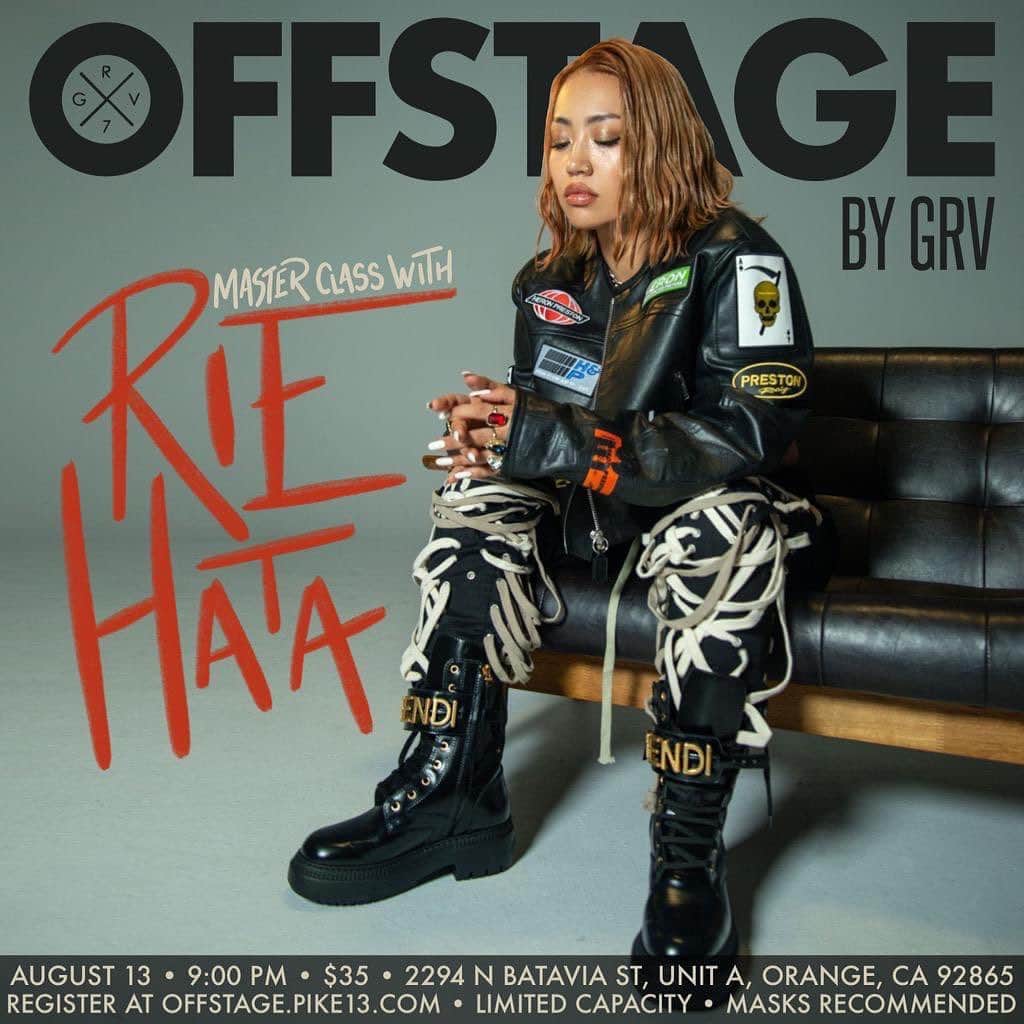 RIEHATAのインスタグラム：「1 more class in LA🇺🇸  Let's Goooooooo @offstagebygrv」