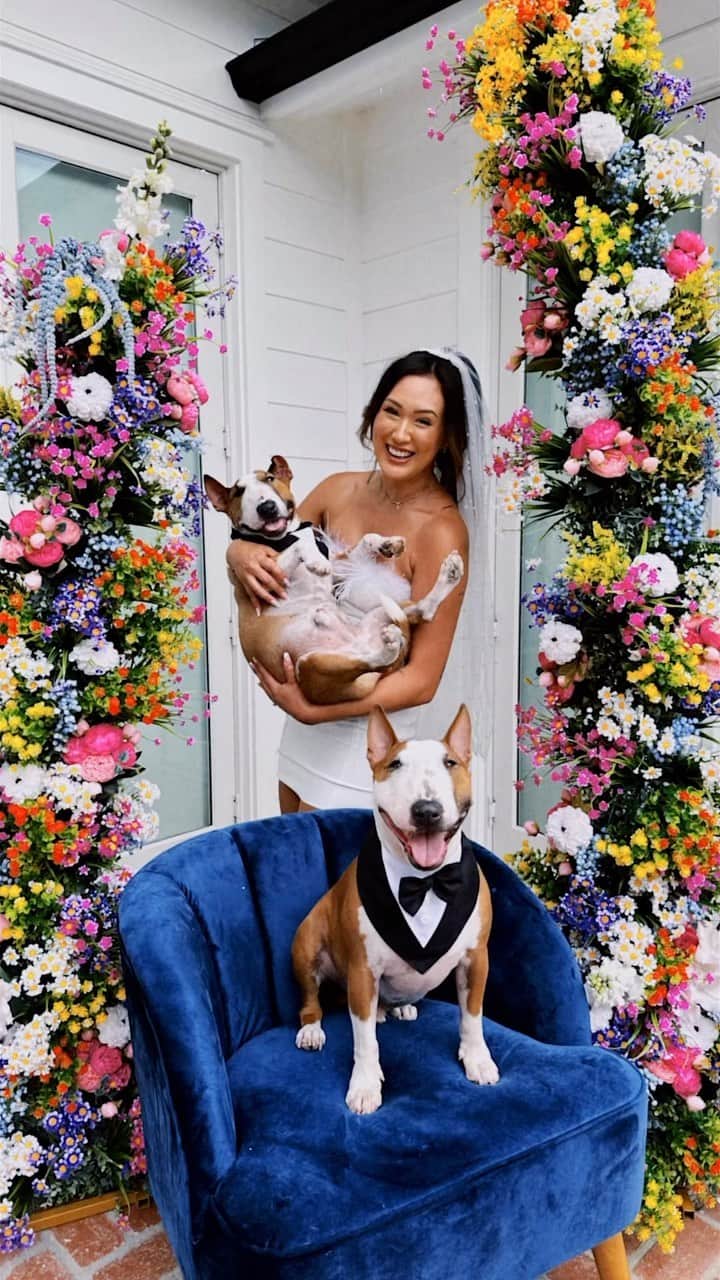 Lauren Riihimakiのインスタグラム：「FINALE DAY🌷& MY 30TH BDAY 🎂!!!! DIY Bride Week has been SO fun and im feeling majorly inspired to keep the bridal DIYs going 🥹 I linked all the florals, horn arch & garlands in my amazon storefront, genuinely so happy with the end result of this arch! #diybride #diywedding #weddingarch #diyweddingdecor」