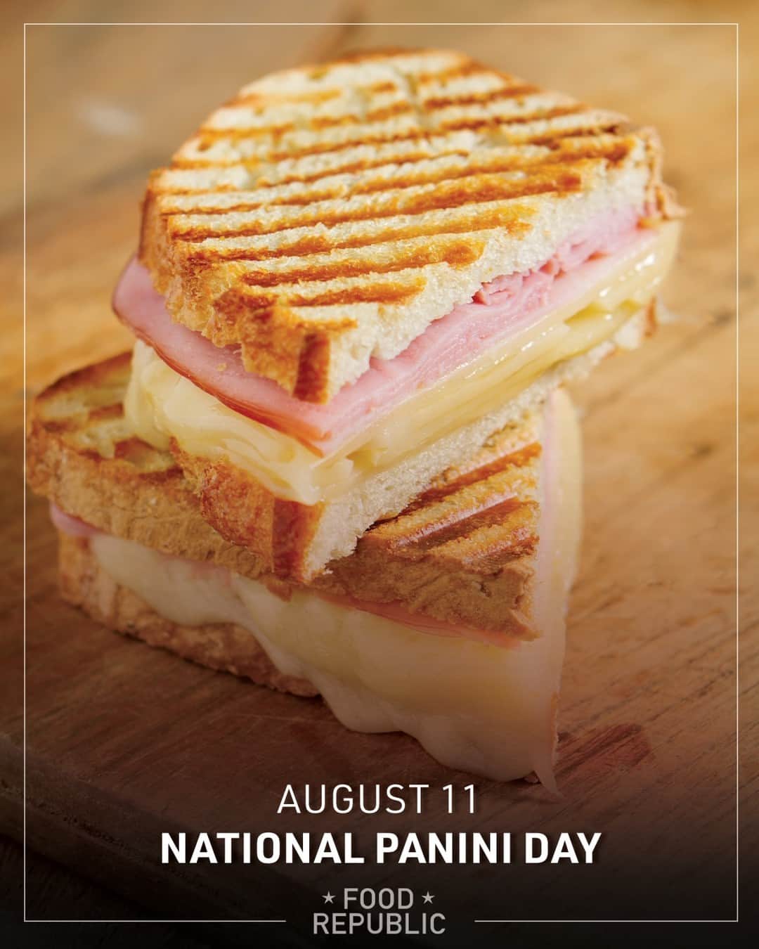 Food Republicのインスタグラム：「It's National #Panini Day! 🥪   Where's your favorite place to get a hot sammich?  -  #food #foodlover #foodlovers #ilovefood #sandwich #sandwiches #restaurant #restaurants」