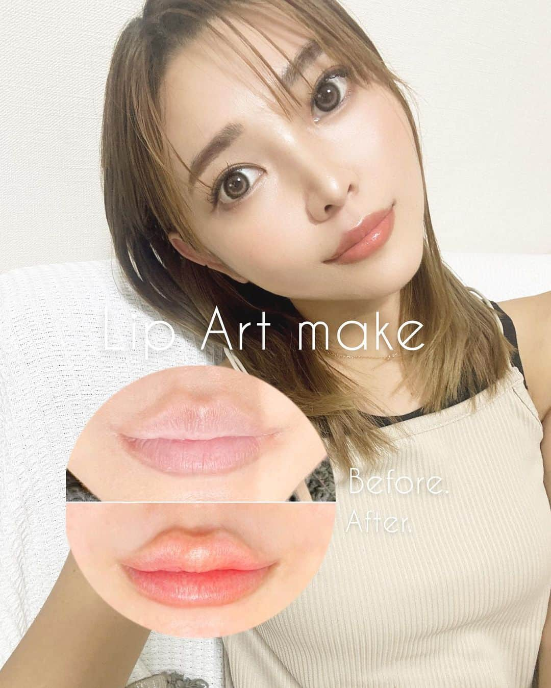 池田沙代のインスタグラム：「リップのアートメイクしてきたよ☺️🤍 (スワイプしたら、写真、唇だらけだよ🤣w)  @minegishi_artmake  @bx_clinic_tokyo   血色感upできて嬉しい🥹🤍  年々唇の色がなくなってきて👵🏽w Beforeの唇、流石に色なさ過ぎて笑う🤣w  口紅もグロスも好きだから リップメイクは色々楽しみたいのと、 赤！唇！輪郭はっきり！みたいなのが 似合わないから、 縁取りもオーバーリップもなしで、 自然に血色upできるカラーにしてもらったよ☺️✌️  1週間は皮剥けたり、色薄くなったり また戻ったりするって聞いてたから 施術後から毎日写真撮ってみた✌️ (スワイプ2枚目✨)  痛み？、、鉄の歯ブラシで ゴシゴシされてる感じでしたꉂ🤣w‪𐤔 麻酔するから、痛み余裕の人もいるみたい🤣✌️  私は、まぁ、我慢できるけど、 まぁ、痛いな、うん、でもまたやるな。 って感じの痛さでした🤣🤣 (わかりづらいw)  施術後1週間は クリニックでもらったリップかワセリンのみ✨ 私はあんまり皮向けしなかったし、 施術直後の腫れも2時間くらいで引いていきました✨  2.3日ちょっと濃いめだったけど、 そのくらいのカラーも可愛かった🥹💗  一応2回セットなんだけど 今の所は大満足で✨ 濃い日のカラーも可愛かったから 次は内側だけちょっと濃いめに 足してもらおうかな〜と考え中🥰  💗この投稿見た、で11,000円offに なるみたいなので是非🥹✨  濃くなり過ぎたり似合わなかったら どうしよ〜って思ってたけど 自然な感じになって、 沢山相談にも乗ってもらえたし 安心してできました✨  はっきりして、口紅一切いらない感じも かわいいと思うし、 自然な感じだったらやりたいって人も 多いと思う🥹💗  あと、施術してくれた峯岸さんが 愛犬家で嬉しい🥹💗💗笑  #リップアートメイク#アートメイク#唇アートメイク#血色アートメイク#lipartmake#pr」