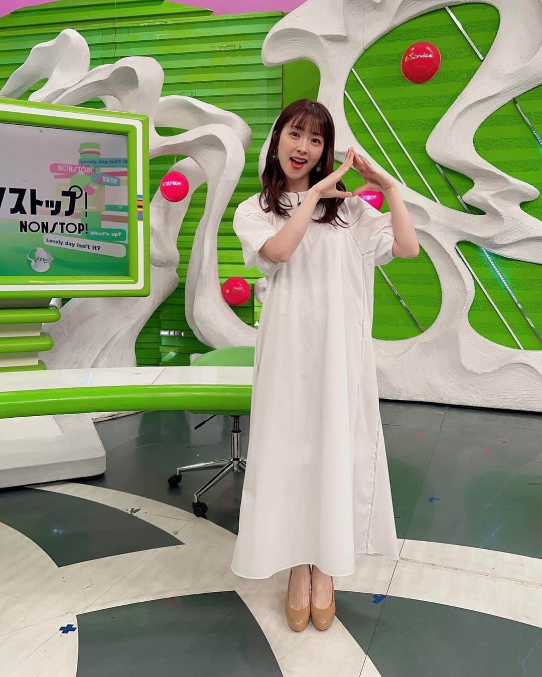 【公式】『ノンストップ！』のインスタグラム：「・ 山の日の衣装です⛰️  #三上真奈 @mana.mikami47  #衣装」