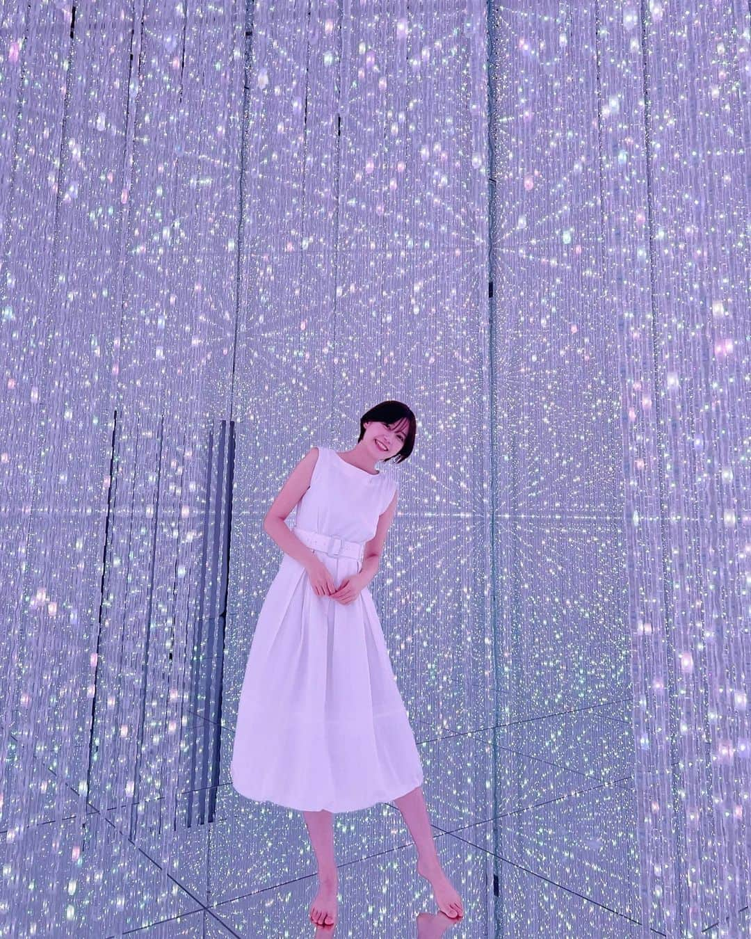 ゆきりぬのインスタグラム：「幻想的な空間でした💭 @teamlab.planets」