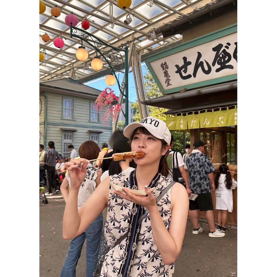 久代萌美のインスタグラム：「☺︎ 20年ぶり位に行った 西武園ゆうえんちが色々変わってて良すぎた‼︎  レトロエリアの雰囲気がすごく良くて、どこを切り取ってもばえでした📷✨  乗り物は、新しくできたウルトラマンライドが、ものすごい迫力で楽しかった‼︎あれはぜひ一度乗ってみてほしい  あとは水かけ祭が思ったよりもずぶ濡れで、暑かったので最高でした😂  #西武園ゆうえんち」