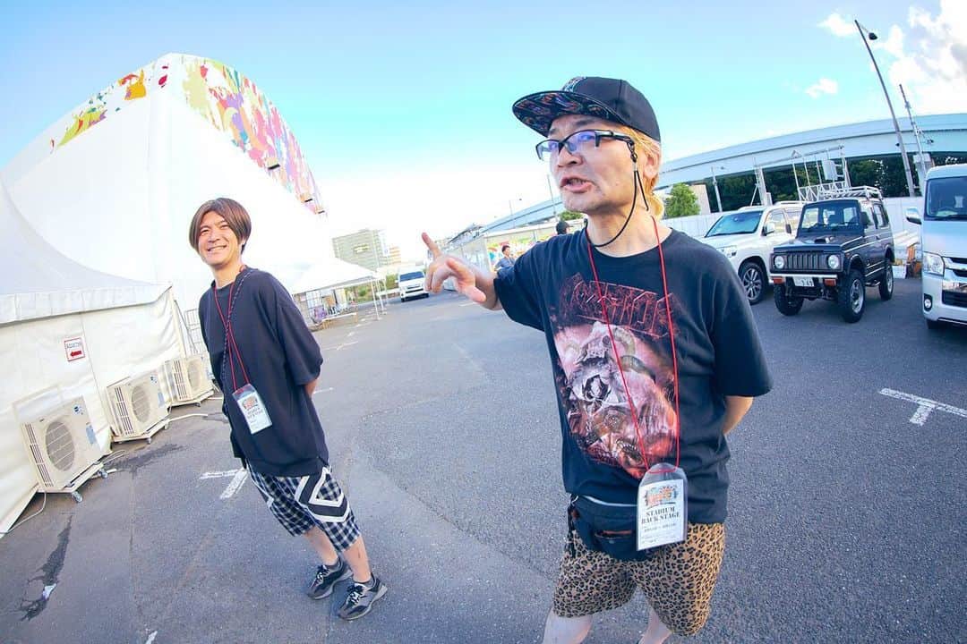 古閑裕のインスタグラム：「昨日のKEYTALKめざましライブにて世界の後藤荘太郎さんに写真撮っていただきました。光栄です♪」