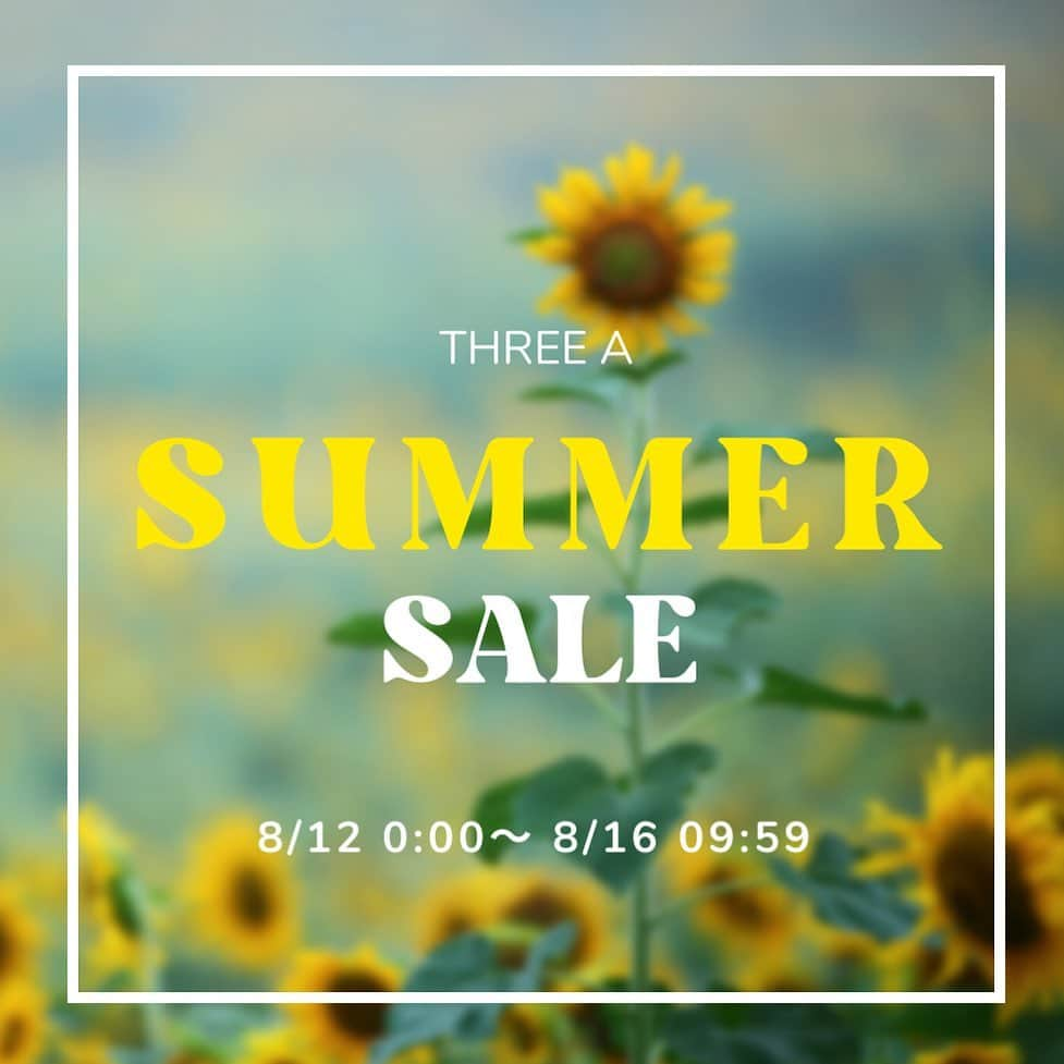 THREE A【スリーアッシュ】のインスタグラム：「・-summer sale -🌻  8/12(sat) 0:00〜 8/16(wed) 9:59  日替わりの1dayセールや お得なクーポン配布中です🌻  ✔︎ 1点で10％OFF ✔︎ 2点で20％OFF ✔︎ 3点で30％OFF  ステンレスアクセサリー⛓️ 数量限定HAPPY BAG  ¥5,000相当 ➡︎ ¥2,200  さらに期間中はポイント× 2倍  ぜひチェックしてみてください  THREE A ＿＿＿＿＿＿＿＿＿＿＿＿＿  #summersale#1daysale #happybag#数量限定 #ステンレスアクセサリー #クーポン配布中#ポイント2倍 #シンプルアクセサリー #プチプラアクセサリー #silver925accessory #シルバー925アクセサリー #rakuten#楽天市場店」