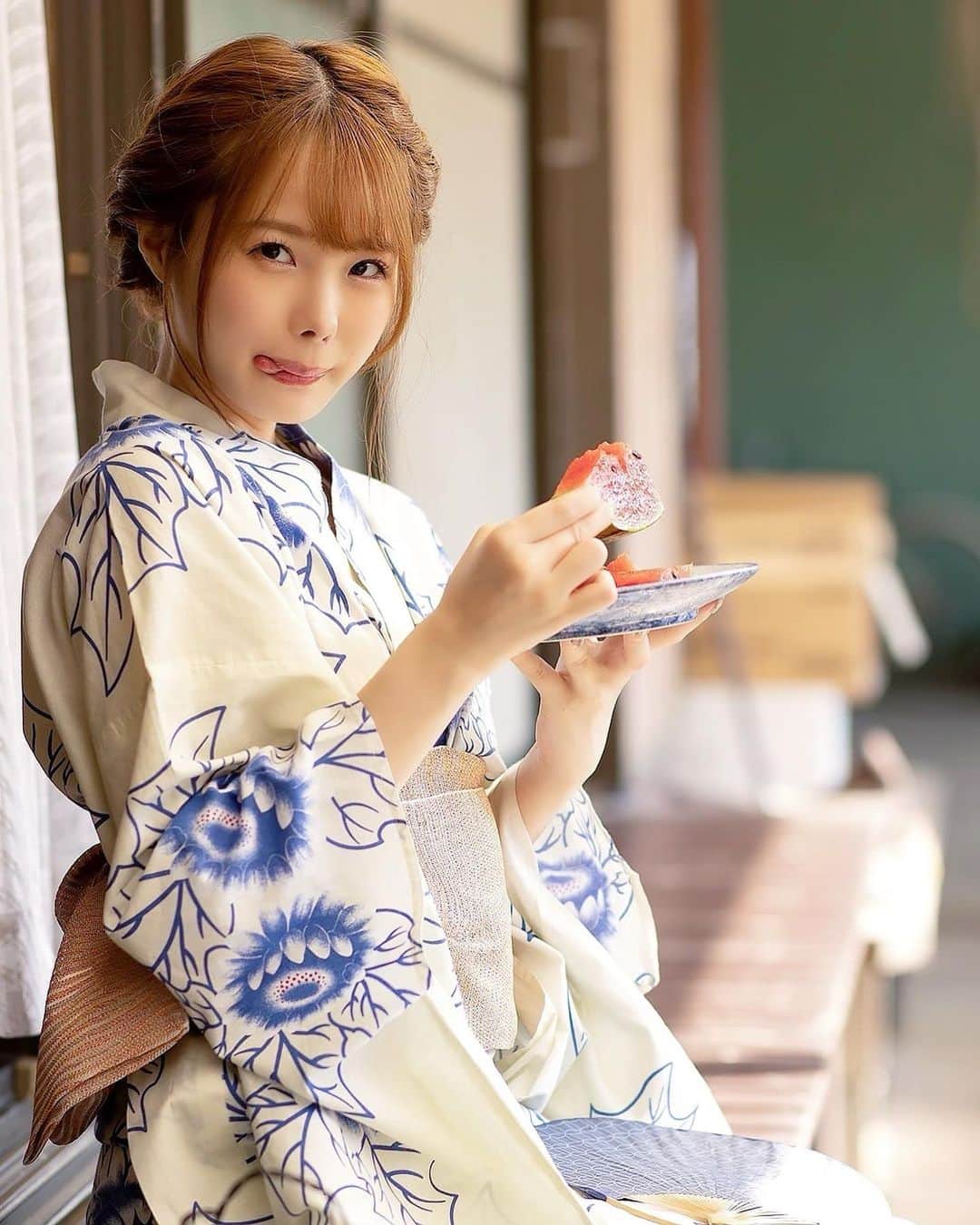 松本いちかさんのインスタグラム写真 - (松本いちかInstagram)「夏といえばスイカ🍉☀️」8月12日 13時10分 - verseau_219