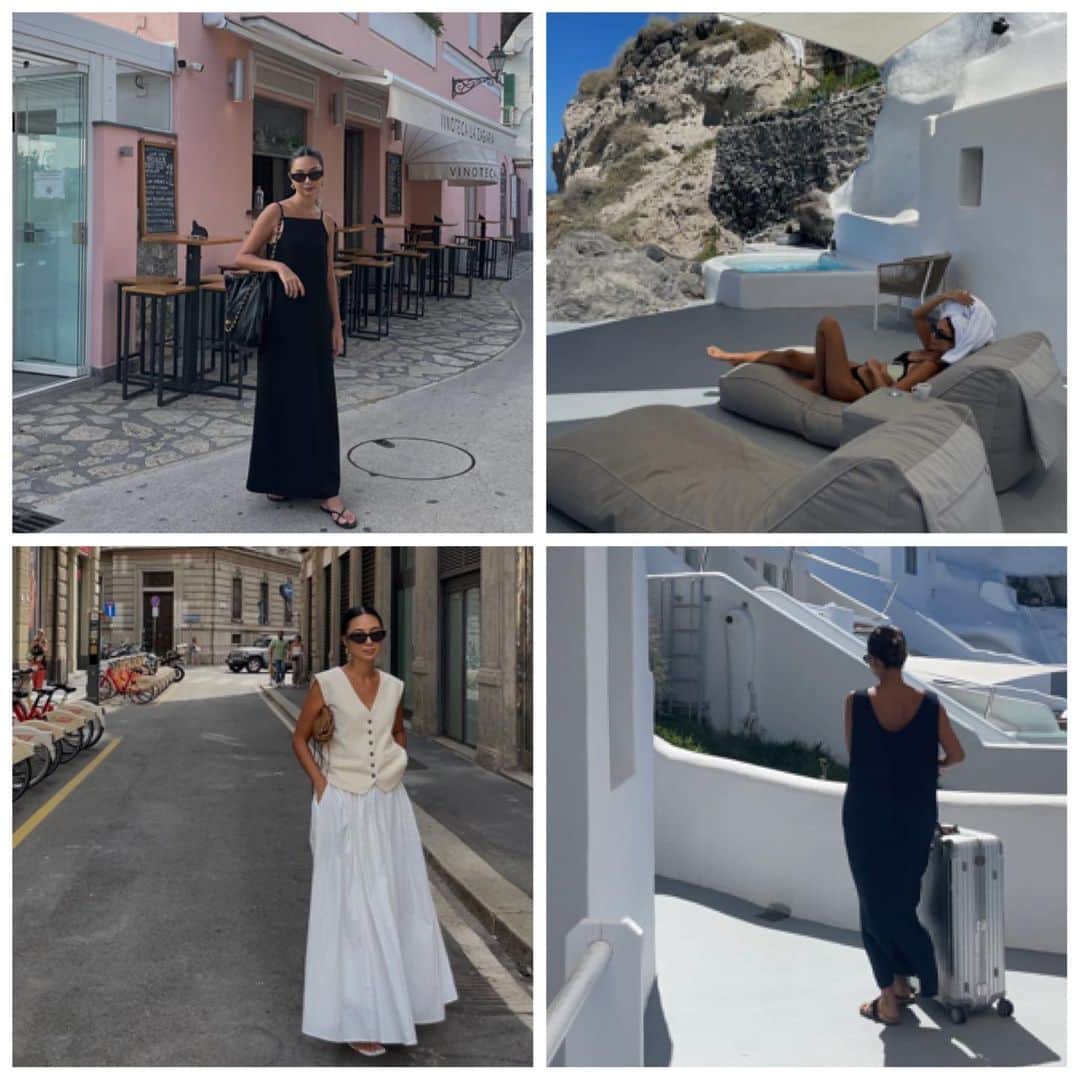 岡田美季さんのインスタグラム写真 - (岡田美季Instagram)「16日間coordinateまとめ🤍 Barcelona🇪🇸→Napoli🇮🇹→Capri🇮🇹→Amalfi🇮🇹→Santrini🇬🇷→Milano🇮🇹 大満足ヨーロッパ旅行。 夏のヨーロッパは何度行っても私の永遠の憧れ。 服は99%roomの服🫶 途中イロモノを欲しました。入れたつもりだったんだ。 #fashion #coordinate #room306contemporary #ヨーロッパ #ヨーロッパ旅行」8月12日 13時21分 - mikiokada0225