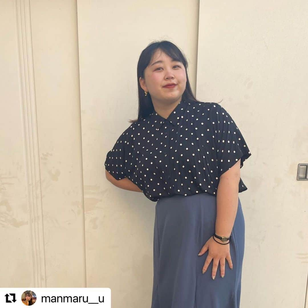 【楽天市場店】ハッピーマリリンさんのインスタグラム写真 - (【楽天市場店】ハッピーマリリンInstagram)「. .  \\ ✨✨ #ハッピーマリリンコーデ ✨✨ // . . . Rin マーメイドの苦手解消! フレア マーメイドスカート   商品番号:#438217  サイズ：LL-6L 2丈/カラー：4色 . . . アンバサダー @manmaru__u ちゃんが着用してくれました🌸 . . ※タイミングによって、  紹介商品が完売してしまっている場合がございます。  ********************************************************  🍧新作続々入荷しております🍧 ⏬新作を見るならプロフィールリンクから(｡vωv｡｀)*･°    @happymarilyn_official . . 気になる商品や質問等、お気軽にコメントやDMまで💌  ********************************************************  ハッピーマリリンでは M～10L までの幅広いサイズや、 ゆったりとした大きいサイズのお洋服を取り揃えています。  ✨👗あなたにピッタリのお洋服がきっと見つかる👗✨ . . . #ハッピーマリリン #happymarilyn . .」8月12日 15時14分 - ahappymarilyn