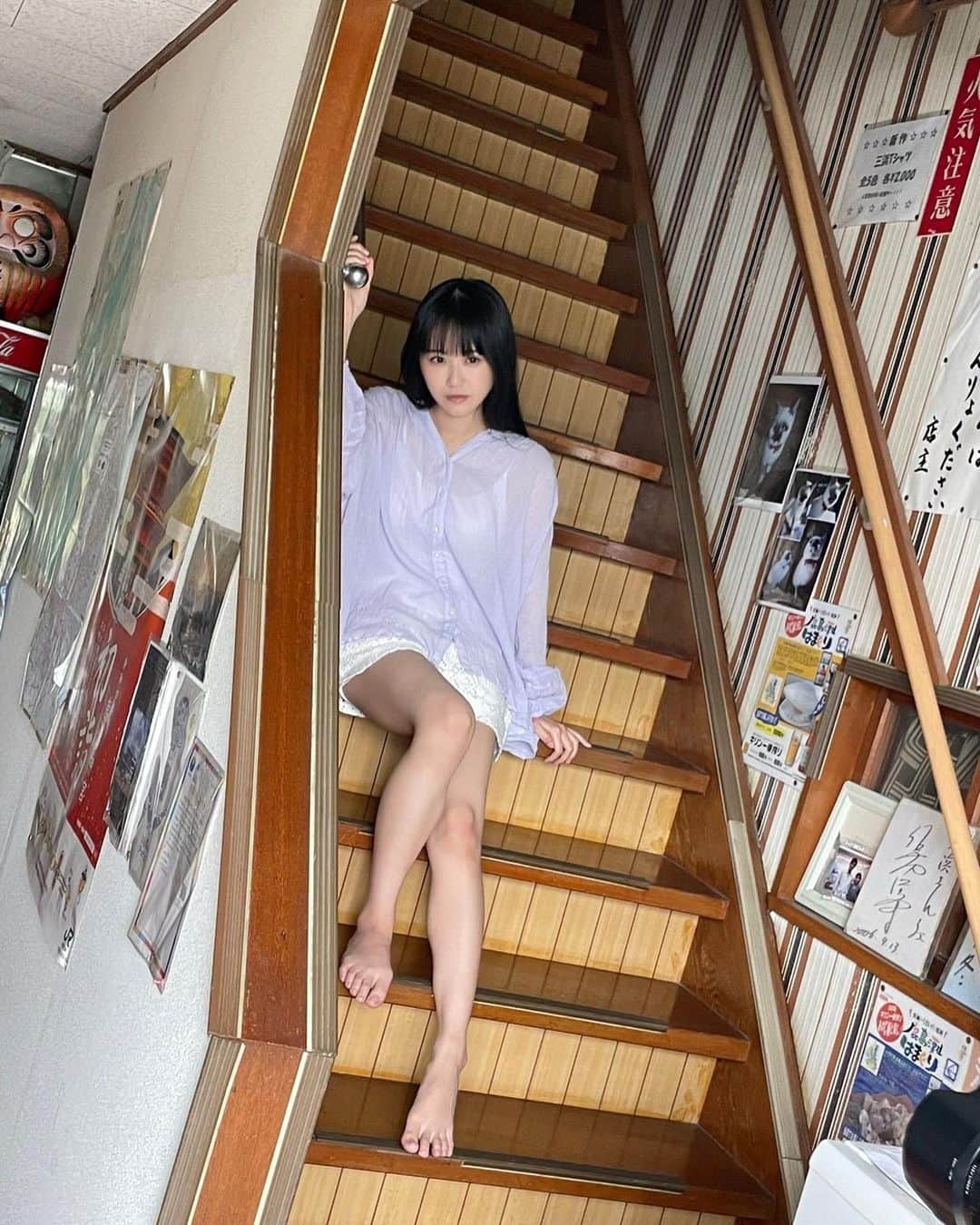 のインスタグラム：「♡♥ #ヤンマガ #ヤンマガweb #グラビア #stu48 #オフショット」