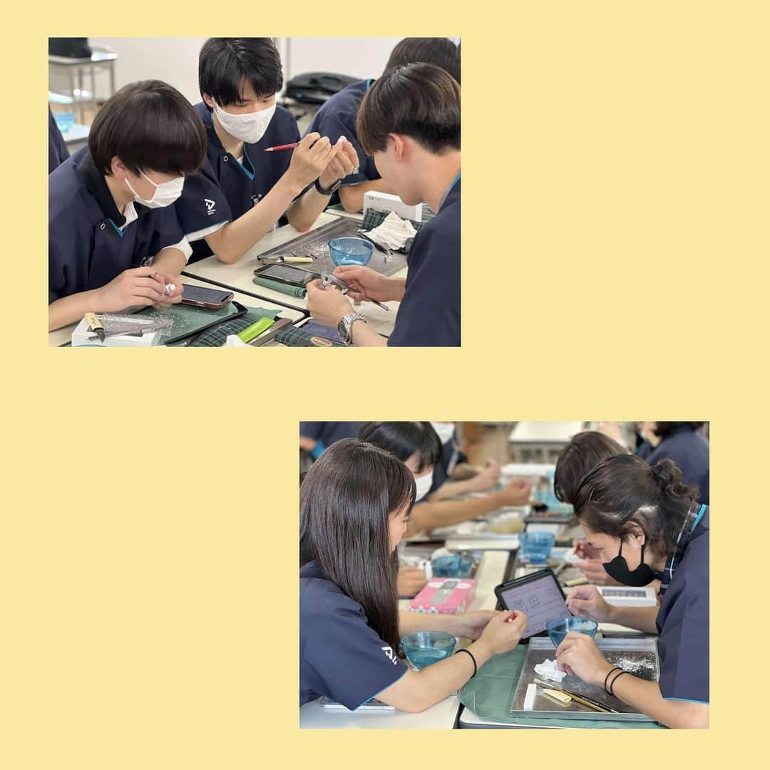 新東京歯科技工士学校さんのインスタグラム写真 - (新東京歯科技工士学校Instagram)「学生は夏休みに入りました☀️ 先日、歯科技工士科1、2年生を対象に合同の彫刻実習を行いました🦷 普段なかなか話すことのない先輩、後輩たちが協力して実習することで、お互いに刺激をもらうことができました✨ #歯科技工士 #専門学校 #歯科技工士の卵 #先輩後輩 #彫刻」8月12日 15時37分 - shintokyodental