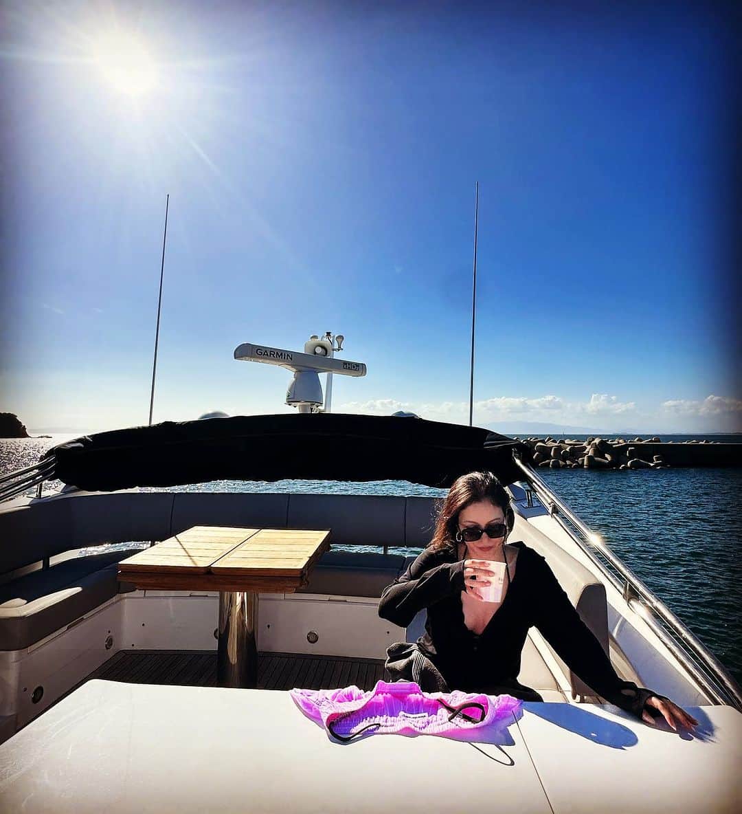 岩堀せりのインスタグラム：「夏休み🛥」