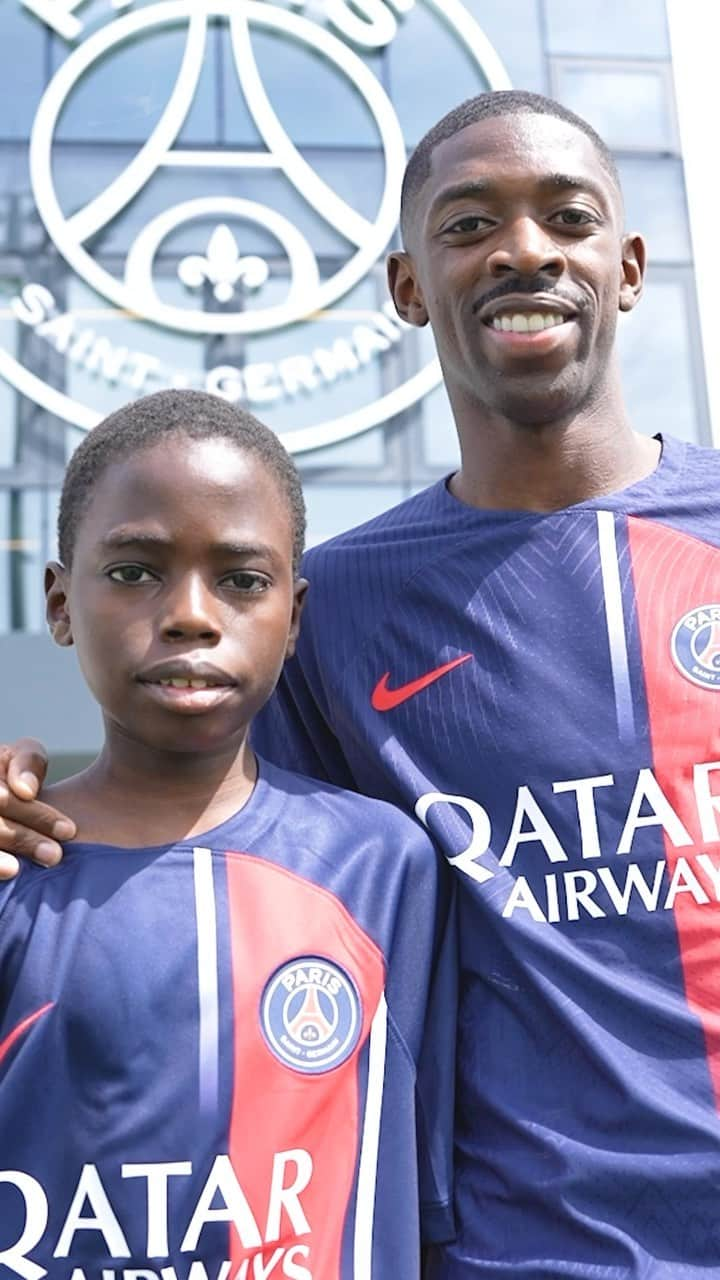 ウスマン・デンベレのインスタグラム：「Welcome to your new home, Ousmane! ❤️💙 Bienvenue dans ta nouvelle maison, Ousmane ! ❤️💙  #WelcomeDembélé」