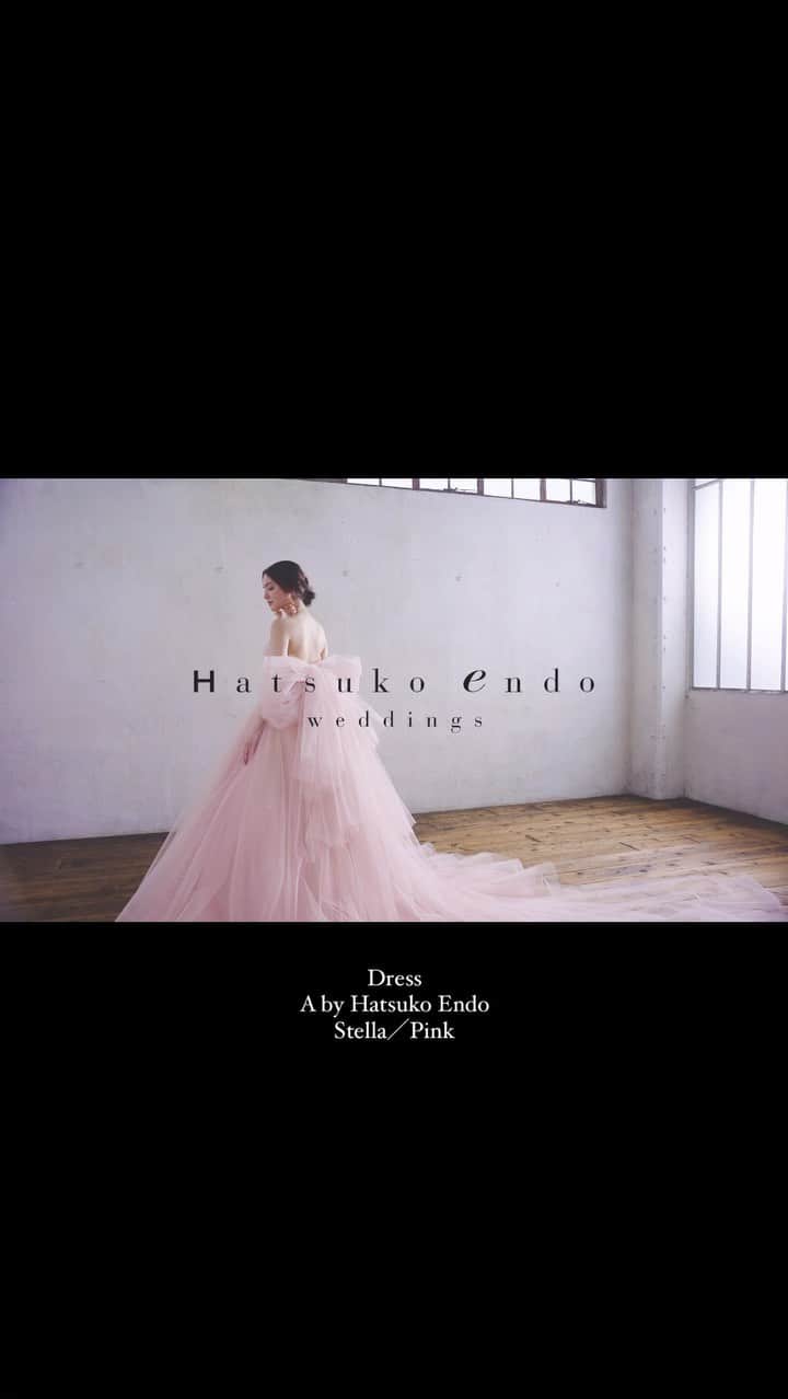 のインスタグラム：「＊  Hatsuko Endo Weddings_  Dress：Stella（Pink）／No.8400 @a_by_hatsukoendo  ハツコ エンドウ ウェディングス銀座 03-3563-1411  Hair&Makeup：Hatsuko Endo @akiko__endo  @hatsukoendo_okayama  @hatsukoendo_sakata  @hatsukoendo_hairmakeup   Accessories：Hatsuko Endo Weddings Bouquet： @ardoise1986   #hatsukoendo  #hatsukoendoweddings #hatsukoendobeauty #abyhatsukoendo  #wedding #dress #hair #makeup #bridal #photo #shooting #image #video #accessories  #bouquet  #ハツコエンドウ #ハツコエンドウウェディングス #ウェディングドレス #カラードレス #エーバイハツコエンドウ #ブライダル #ビューティー #ヘアメイク #撮影 #動画 #プレ花嫁 #日本中のプレ花嫁さんと繋がりたい  #美容師 #アクセサリー #ブーケ」