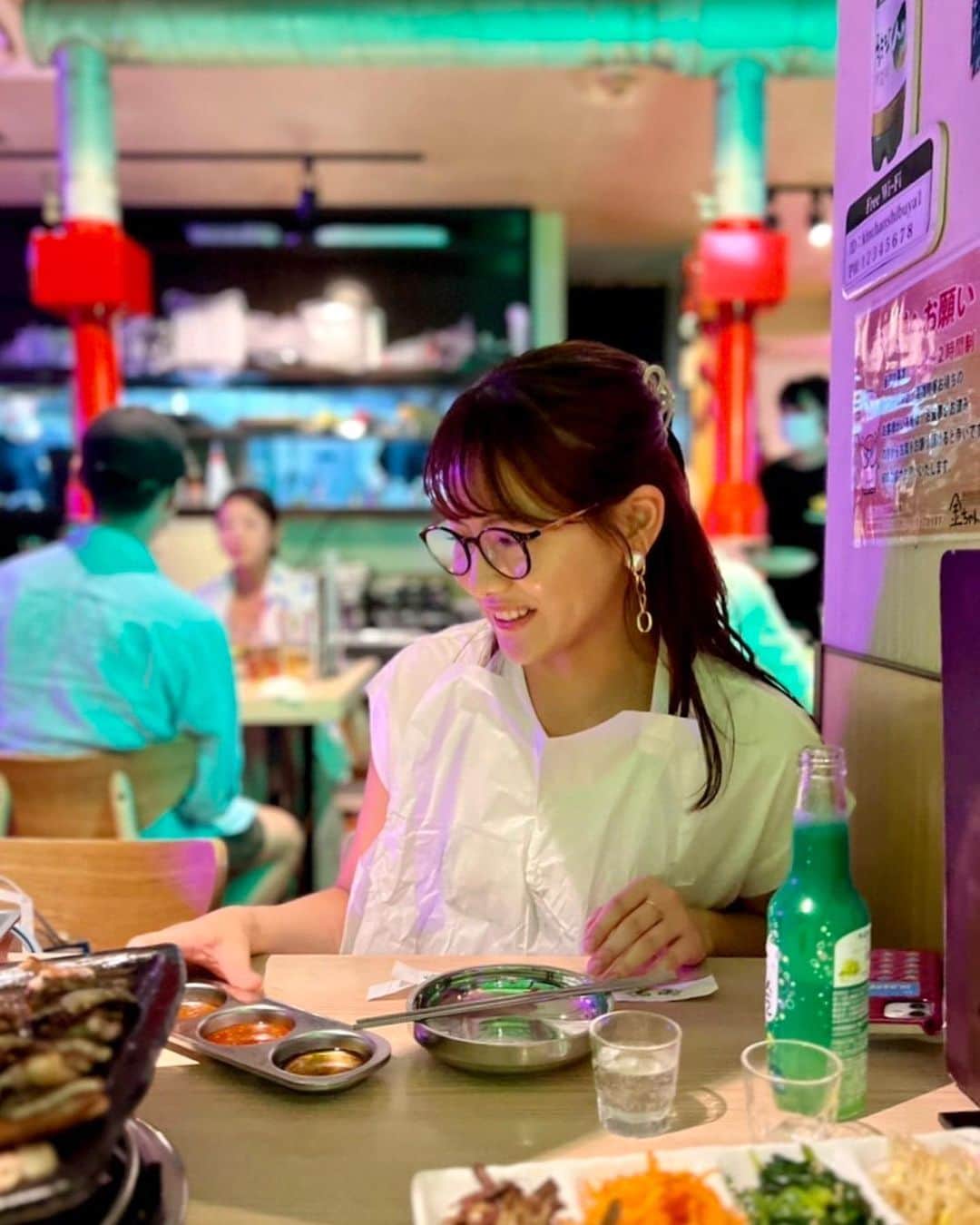 藤井由依のインスタグラム：「素敵な夏休みを🔆😎  📸  #とある日のよるごはん   #韓国料理」