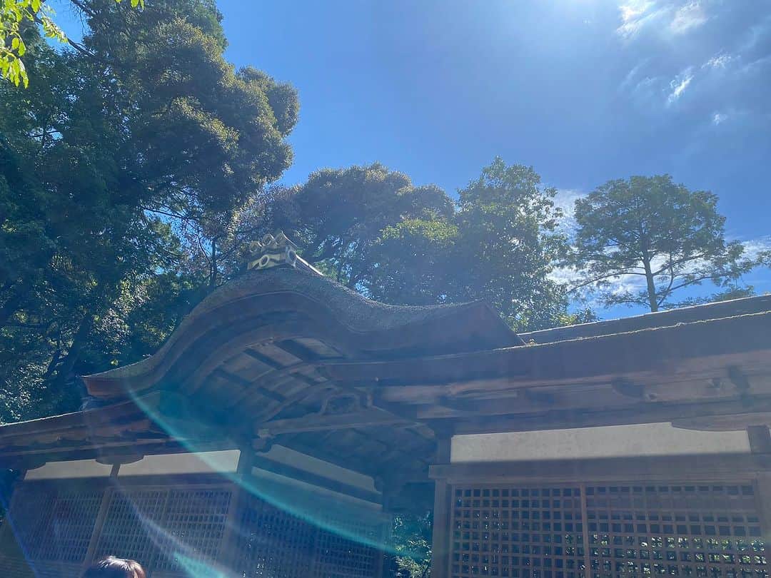 青山有紀さんのインスタグラム写真 - (青山有紀Instagram)「国宝の出雲建雄神社の拝殿。 石上神宮はご縁があるようでよく参拝している神宮のひとつ🙏✨」8月12日 18時28分 - yukiaoya