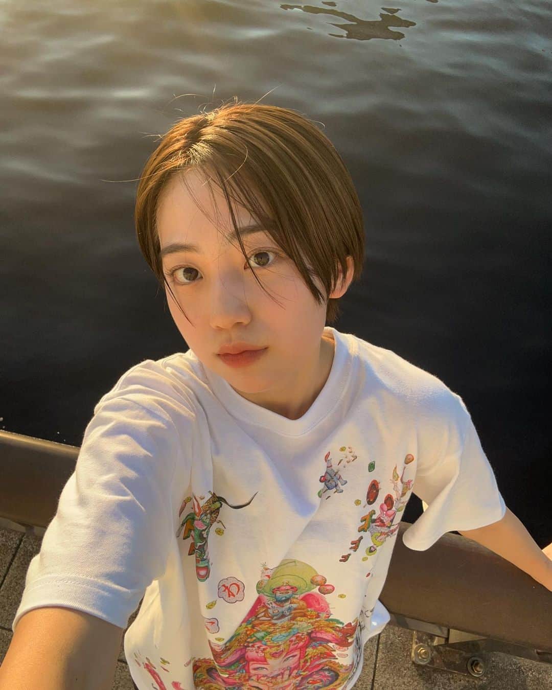 平美乃理さんのインスタグラム写真 - (平美乃理Instagram)「💞🦩🌷  (@yasuto_sasada )さんデザインのTシャツ、可愛すぎる  原宿での展示会に おじゃまさせていただいて、  最後の人参 落書きさせてもらいました‪‪🥕」8月12日 18時41分 - minori_taira