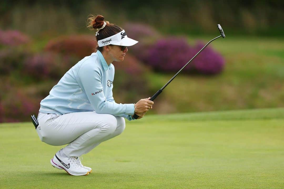 ハナ・グリーンのインスタグラム：「Putting is hard 💭  Tough to miss the weekend at the last 2 majors of the year. My game hasn’t been great but I don’t feel like I’m far off. Thankful for those who support me no matter the result 🫶🏼   next up Canada 🍁」