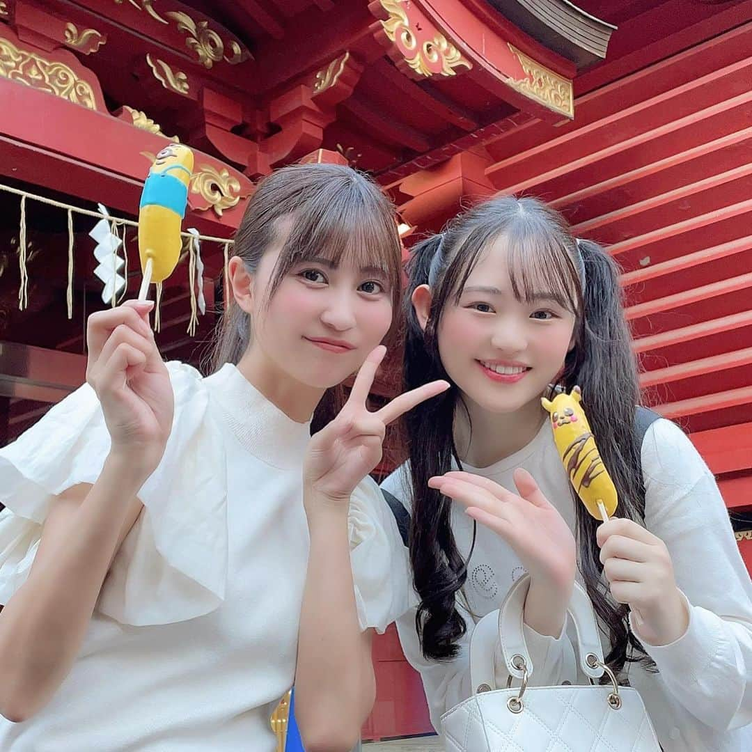 金澤有希さんのインスタグラム写真 - (金澤有希Instagram)「#神田明神祭り  最高に楽しかった🍧  チョコバナナ可愛すぎた💛  夏さいこ〜〜〜！！！  #神田明神 #夏祭り #祭り #屋台 #チョコバナナ #ピカチュウ #ミニオン #夏 #御茶ノ水 #神田」8月12日 19時02分 - yuuki_kanazawa0501