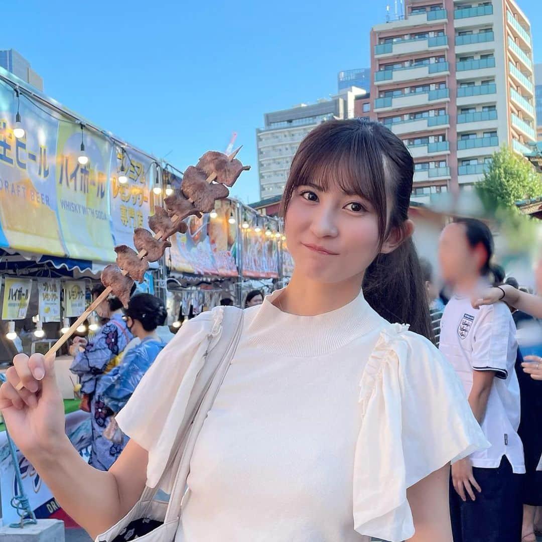 金澤有希さんのインスタグラム写真 - (金澤有希Instagram)「#神田明神祭り  最高に楽しかった🍧  チョコバナナ可愛すぎた💛  夏さいこ〜〜〜！！！  #神田明神 #夏祭り #祭り #屋台 #チョコバナナ #ピカチュウ #ミニオン #夏 #御茶ノ水 #神田」8月12日 19時02分 - yuuki_kanazawa0501