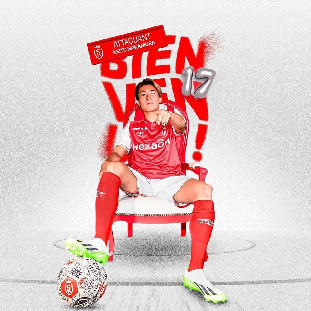 中村敬斗さんのインスタグラム写真 - (中村敬斗Instagram)「Bonjour @stadedereims   I am delighted to announce that I have signed for this amazing club. A new challenge awaits and I am very much looking forward to it.   I will give absolutely everything I have to help this team win.   Thank you.  Keito.」8月12日 19時09分 - nakamura.keito