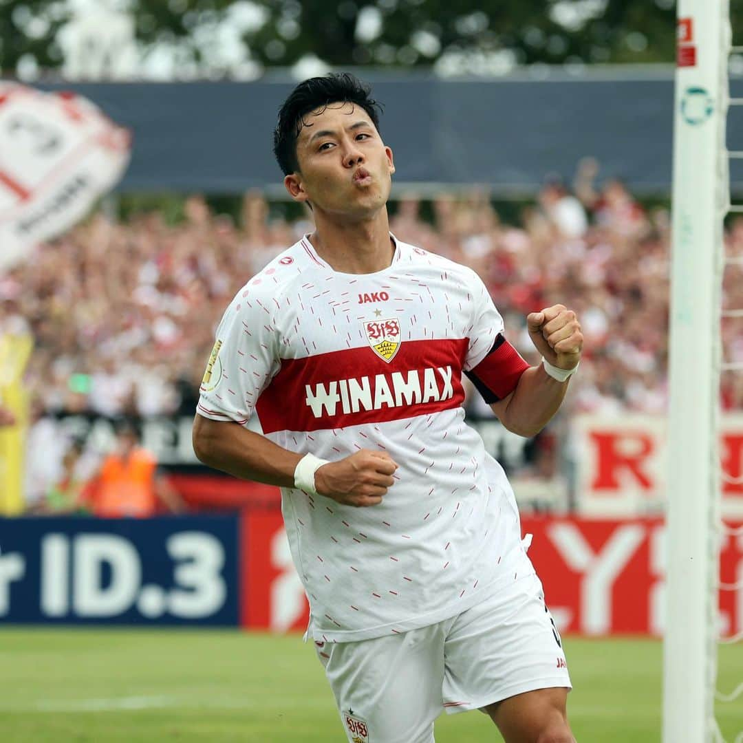 遠藤航さんのインスタグラム写真 - (遠藤航Instagram)「Next round ✅⚪️🔴 . #pokal #win #nextround #football  #vfb #stuttgart #⚽️ #goal  . #ポカール #勝利 #遠藤航」8月13日 5時33分 - endowataru