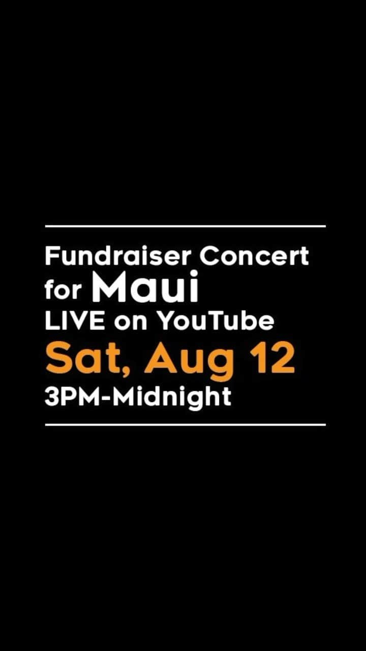 ジャック・ジョンソンのインスタグラム：「HiSessions For Maui ❤️  Tune in Tonight! @jackjohnson will be joining the stream from his backyard. The support from the music community here in Hawai‘i has been overwhelming in the most positive way.   We hope that this concert spreads awareness and also gives us hope for the future. Be kind and show your Aloha for Maui anyway you can.  3PM HST to Midnight  link in bio  #hiformaui」