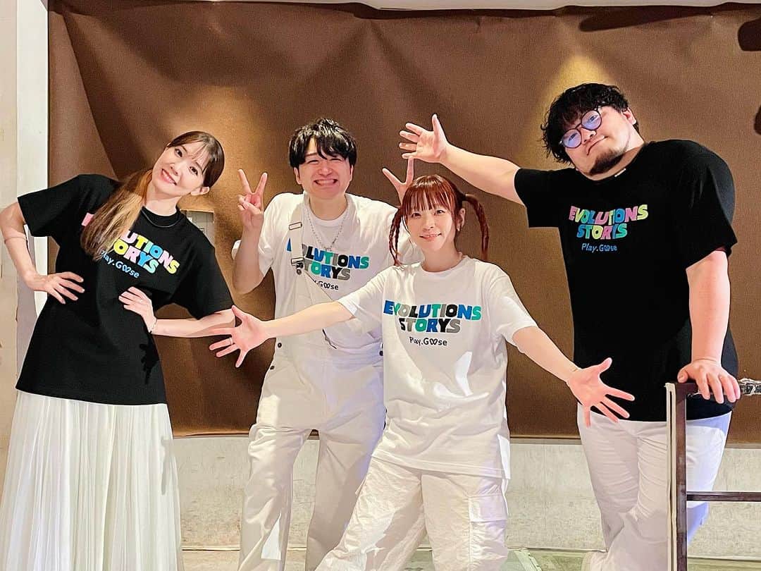 Play.Gooseのインスタグラム：「Play.Goose "Live" Tour 2023『Evolutions Story[s]』ツアー4日目大阪公演。ありがとうございました！みなさんの歌声と笑顔にパワーをたくさんいただきました。終演後の楽屋が「大阪やばい」の話題で持ちきりです。残り3ヶ所6公演、待っててくださいね！次は仙台へ！ #PlayGoose」