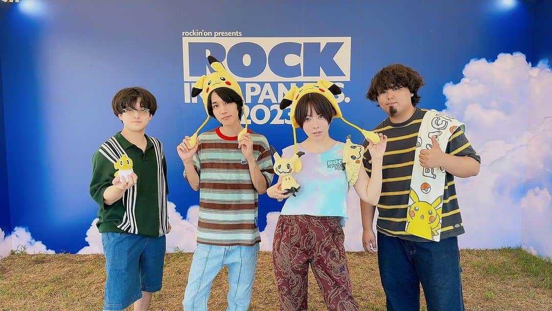 ウエムラユウキのインスタグラム：「ROCK IN JAPAN FESTIVAL 2023  また来年🔥🔥  ゴーストダイブのリリースも楽しみ！」