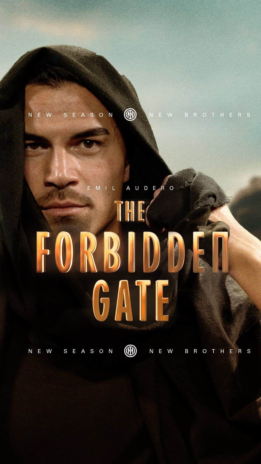 エミリオ・アウデロのインスタグラム：「A gate and a guardian who never rests: “New Brothers” is back 👀 “The Forbidden Gate” is now available 🎬  #ForzaInter #WelcomeEmil」