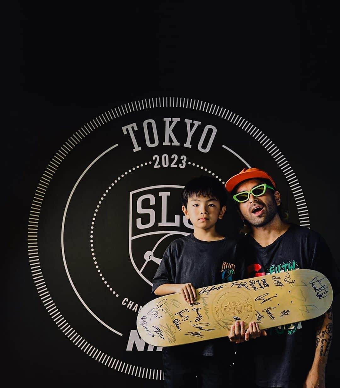 小島ジェシーのインスタグラム：「Went to #slstokyo with my son Ray.  初めて東京で開催されたSTREET LEAGUE SKATEBOARDINGに行ってきたよ。  #portrait #portraitphotography #portraitmood #yutohorigome #堀米雄斗」