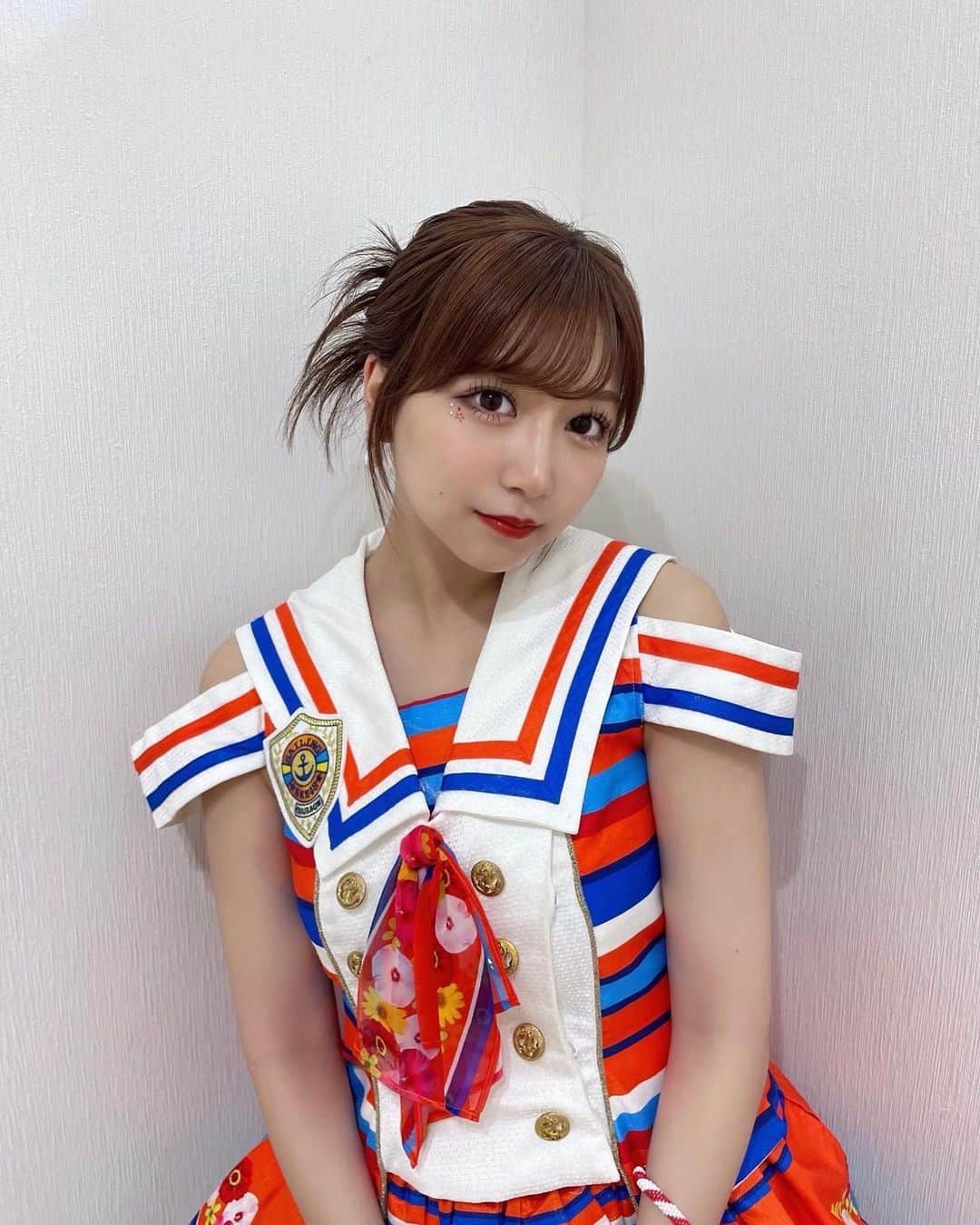 太田彩夏のインスタグラム：「・ 🌼🧡  #idol #Live #サマステ2023  #韓国ヘア #韓国ヘアアレンジ  #カチモリ#カチモリヘア」