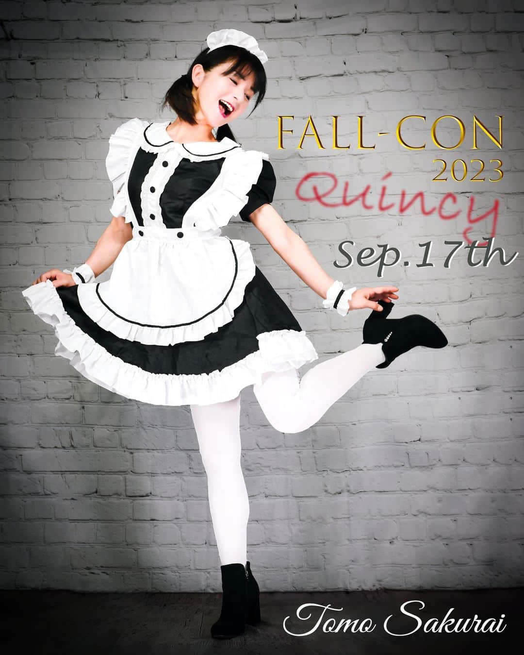 櫻井智のインスタグラム：「Good morning, Illinois! How are you, Chicago? and Hello Quincy!  Might see you all on 9/17 at Quincy's FALL-CON I am looking forward to!」