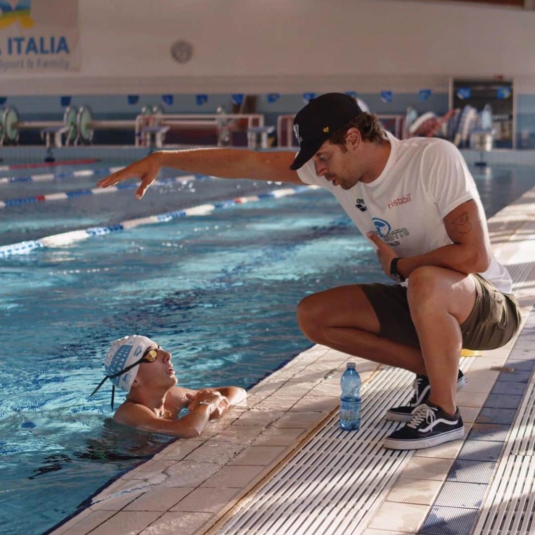 ルカ・ドットのインスタグラム：「3 settimane e torneremo a Lignano 🏊🏼‍♂️🏋🏼🧘🏼‍♀️ @lucadottoswimacademy」